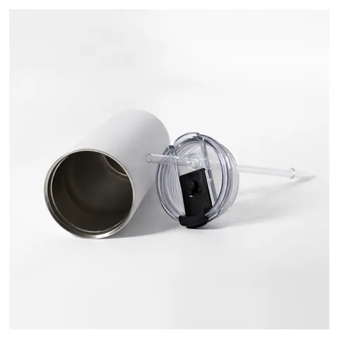 The Connor 600ml Vacuum Tumbler Whiteopen