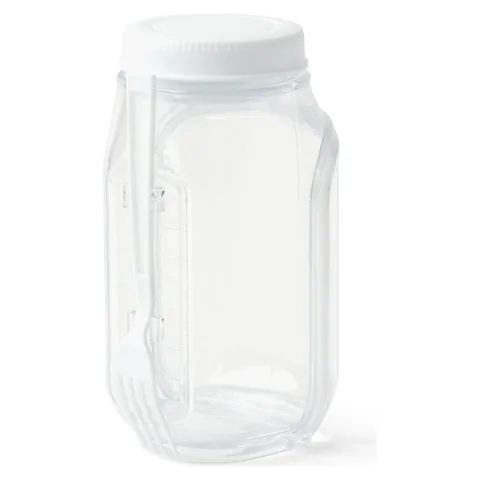 Go Salad Jar Closed white