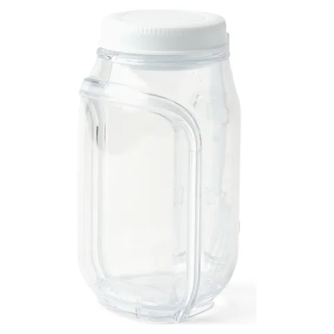 Go Salad Jar White angle