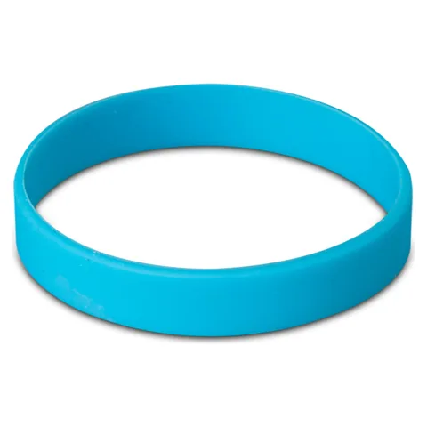 Branded Silicone Wristband Cyan