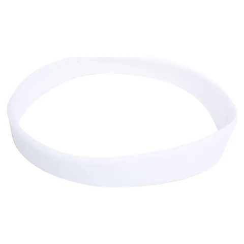 Branded Silicone Wristband White