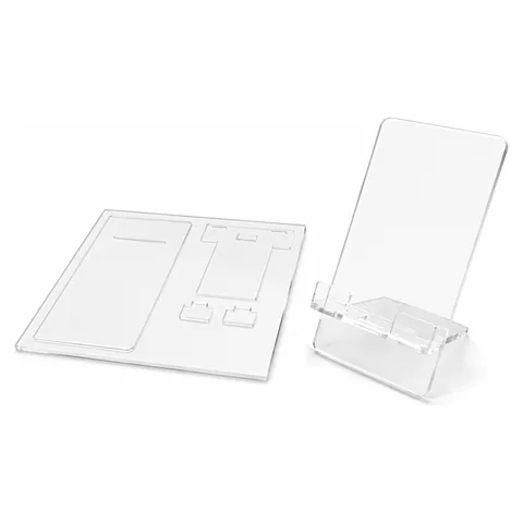 DIY Acrylic Phone Stand Unassembled