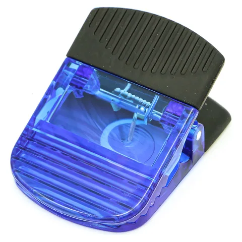 Wide Magnetic Croc Clip in Blue