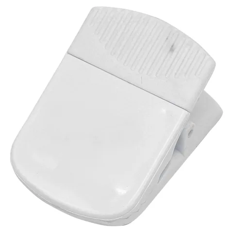 Wide Magnetic Croc Clip White