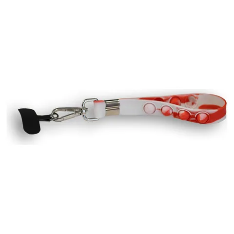 Popper Phone Tether Wristlet in Red