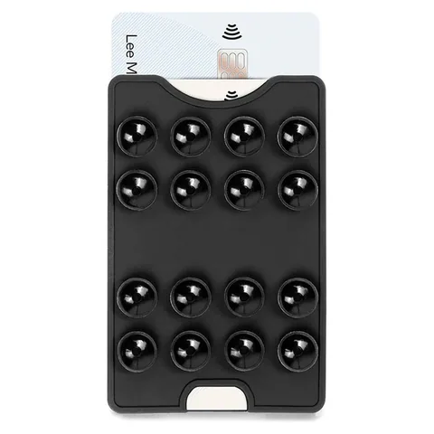 Suction Phone Wallet Black