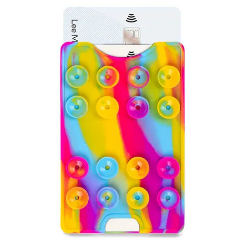 Suction Phone Wallet Rainbow