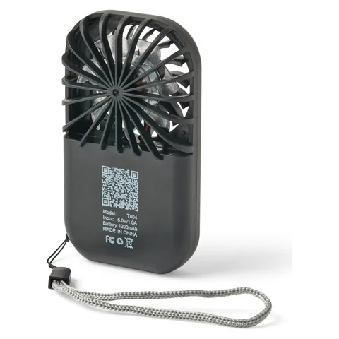 Mini Pocket Fan Black back
