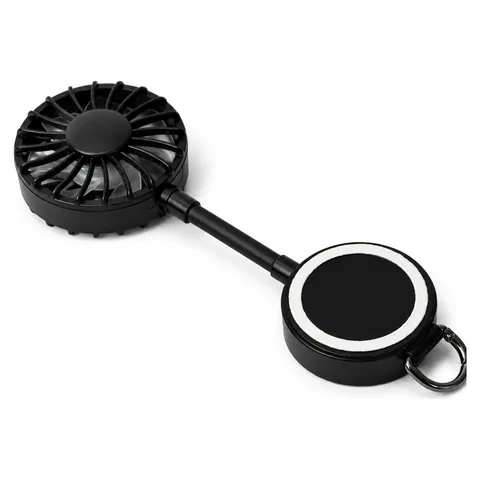Magnetic 900mAh Type C Rechargeable Fan Black